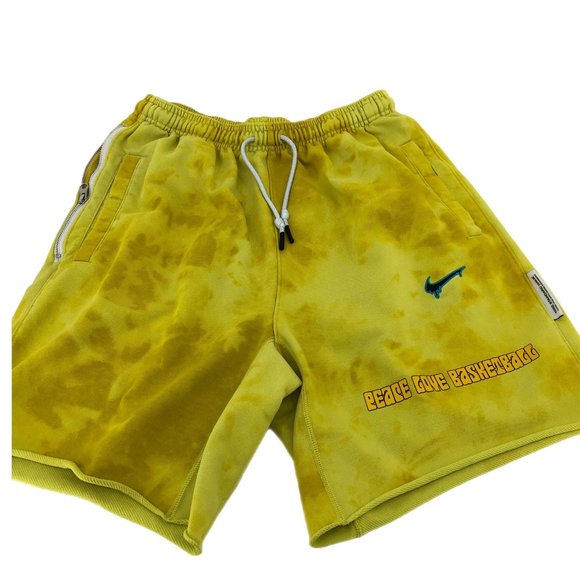 Nike Yellow & Blue Sweat ShortsIdeal for Any Occasion